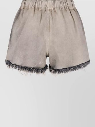 Rick Owens straight cotton short shorts