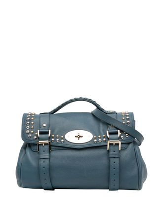 Mulberry 2010-2015 Grained Calfskin Studded Alexa satchel - Blue