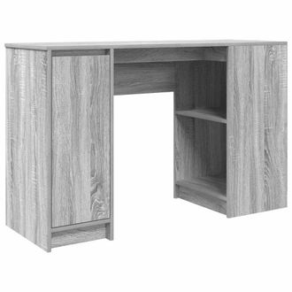 Berkfield Home Desk Grey Sonoma 120x42x76 cm Engineered Wood | Size: 120 x 42 x 76 cm
