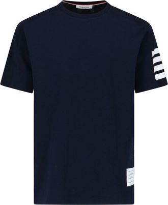 Thom Browne Navy Cotton T-shirt