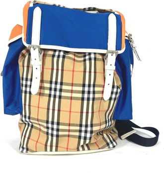 Burberry Beige Leather Backpack (Pre-Owned)