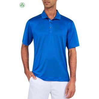 Con.Struct Regular Fit Solid Recycled Performance Golf Polo in Blue at Nordstrom, Size Xxx-Large