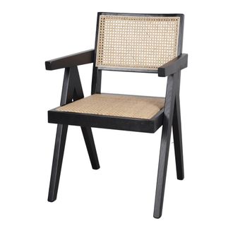 MisterWils Silla De Madera - Negro - 86x57x60