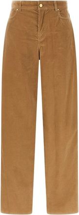 Max Mara Dames, Broeken, Bruin, Maat: M