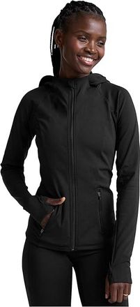Beyond Yoga Allure Full Zip Womens Coat Black : SM, Elastane/Polyester