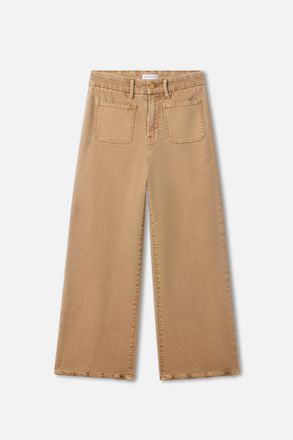 Good American Womens Palazzo Cropped Pants | Good Khaki, Size 22 Plus | Good American by KhloÈ Kardashian