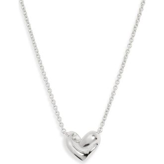Monica Vinader Small Infinity Heart Necklace in Sterling Silver at Nordstrom
