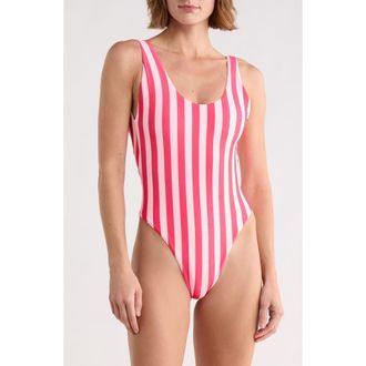 Maaji Claire Reversible One-Piece Swimsuit in Red at Nordstrom Rack, Size Medium