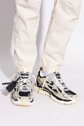 Off-white OW Be Right Back Glow Sports Shoes, Mens, Yellow