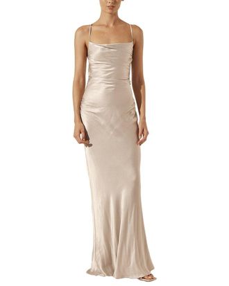 Shona Joy La Lune Lace Back Maxi Dress