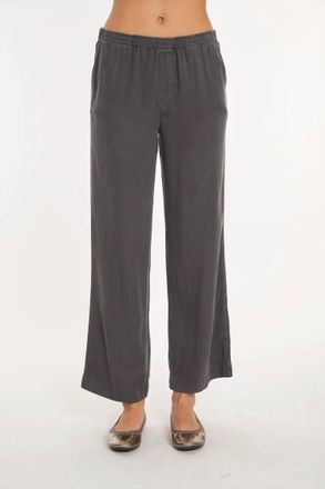 Mod-o-doc Wide Leg Pant In Washed Ebony