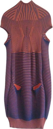 Peter Pilotto orange and blue knit dress Size M