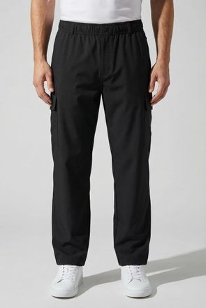 Calvin Klein Jeans Cargohose CALVIN KLEIN JEANS REGULAR STRAIGHT CARGO, Herren, Gr. 32, L&auml;nge 32, schwarz (ck schwarz), Web, Obermaterial: 97% Baumwolle, 3% Elasthan, un