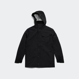 Canada Goose Nanaimo Rain Jacket Black Disc (Men, Black, XXL)