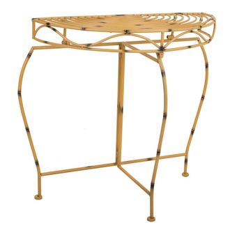 Wanderlust Deco Wanderlust Deco - Recibidor De Forja Amarillo 75x37x75