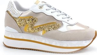 Manila Grace Sneakers - Dames - Sneakers - Wit - 40 EU - Leer - Schoenen