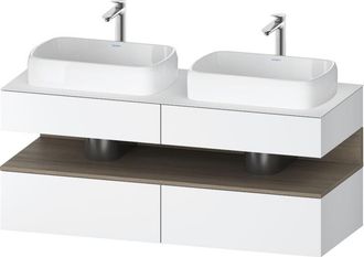 Duravit Qatego Consola Mueble Bajo Lavabo, 2 Extensiones, 2 - Duravit