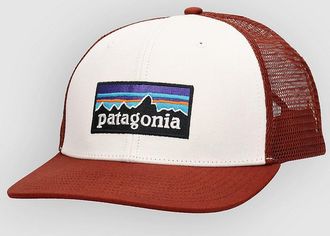 Patagonia P-6 Logo Trucker Cappellino bianco