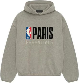 Fear of God Essentials NBA Hoodie - Dames - Hoodies - Grijs - M - Katoen - Hoodies & sweatvesten