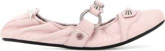 Balenciaga Pink Solid Ballet Flats