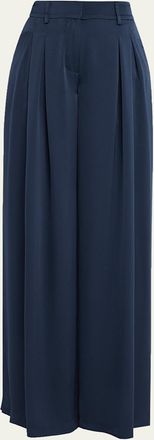 Ramy Brook Oscar Wide-Leg Satin Pants
