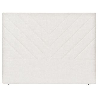 NATYAL Cabecero tapizado para cama de 150cm estilo moderno en blanco roto