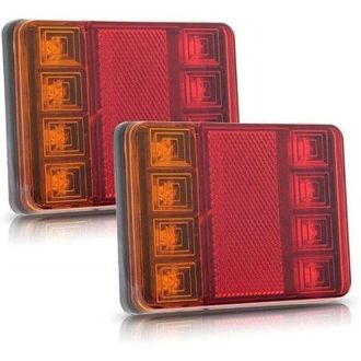 OEM 2 Luces Traseras Led Para Remolque, Iluminaci&oacute;n Trasera, L&aacute;mpara De Freno, Impermeables, Universales, Indicador De Se&ntilde;al Para Cami&oacute;n, Caravana, Furgon