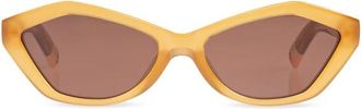 Jacquemus Bambino Zonnebril - Dames - Zonnebrillen - Beige - ONE Size - Accessoires