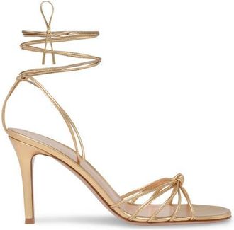 Gianvito Rossi Gwyneth 85 Sandals in Metallic Gold at Nordstrom, Size 35.5