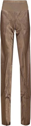Rick Owens Bias Satin Flared Trousers