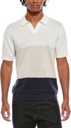 Onia Silk & Linen-Blend Johnny Polo Shirt