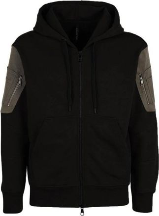 Neil Barrett Accessories - Heren - Vesten met rits - Zwart - M - Hoodies & sweatvesten