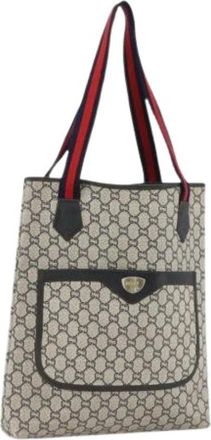 Gucci Pre-owned Tote Bags, female, Multicolor, Size: ONE SIZE Pre-owned Canvas Tote Bag