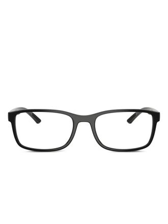 Prada rectangle-frame glasses - men - Acetate - 55 - Black