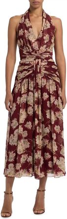 Cinq &agrave; Sept Jelica Dress In Rasp Bouquet