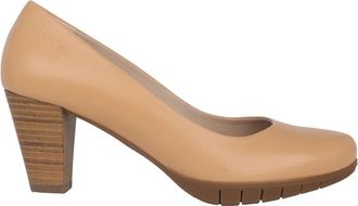 Wonders Comfortabele hooggehakte pump - Beige - Dames - Pumps - Beige - 35 EU - Schoenen