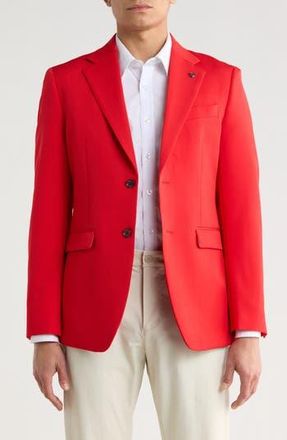 T.R. Premium Slim Fit Cotton Blend Blazer in Red at Nordstrom Rack, Size Xx-Large
