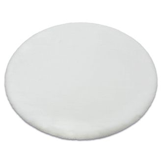 RugsX Rugsx - Alfombra Bunny C&iacute;rculo Blanco Imitaci&oacute;n De Piel De Conejo White Circulo 120 Cm