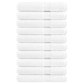 Berkfield Home Premium Sauna Towels SOLUND 10pcs White 80x200cm 600gsm