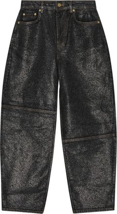 Ganni Black Organic Cotton Denim Jeans