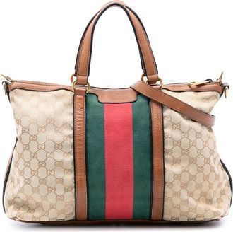 Gucci Borsa a tracolla Rania media in tela GG con manico 2016-2025 - Marrone