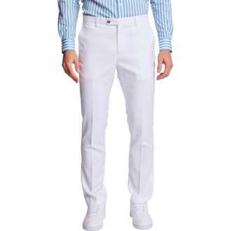 Paisley & Gray Downing Slim Fit Dress Pants in White Sharkskin at Nordstrom Rack, Size 40 X 32