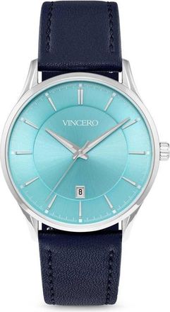 Vincero Kairos Leather Strap Watch, 38mm in Carolina at Nordstrom