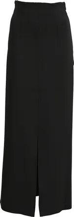 Max Mara Leisure Slit Maxi Skirt in Black Polyester