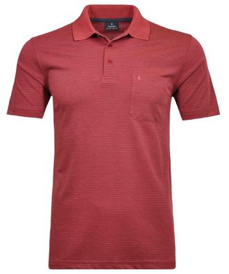 Ragman Poloshirt RAGMAN, Herren, Gr. Blacklist, orange (koralle, 606), Baumwollmischung, regular fit, ohne Ausschnitt, Shirts Poloshirt