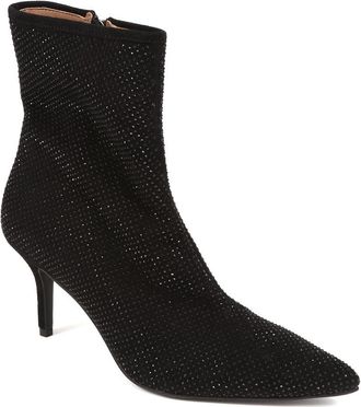 Jones Bootmaker Womens Jewelled Leather Heeled Boots - Black - Size UK 4