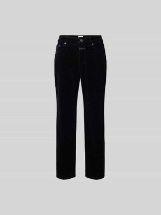 Closed Closed Regular Fit Cordhose mit Logo-Patch in Black, Gr&ouml;&szlig;e 25