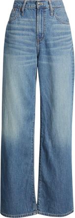 Madewell Airy Denim The Perfect Vintage High Waist Wide Leg Jeans in Solstice Wash at Nordstrom, Size 28