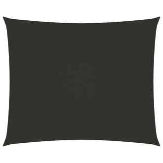 Berkfield Home Sunshade Sail Oxford Fabric Rectangular 6x7 m Anthracite in Black