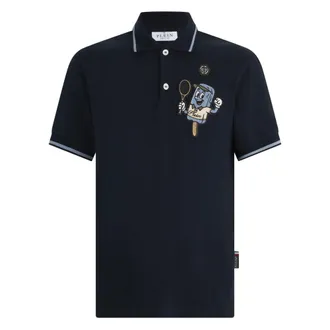 Philipp Plein Heren, Tops, Blauw, Maat: S